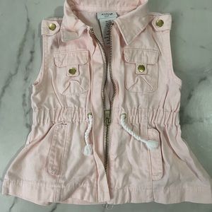 ASPENS Baby Girl Vest Jacket Size 12 months